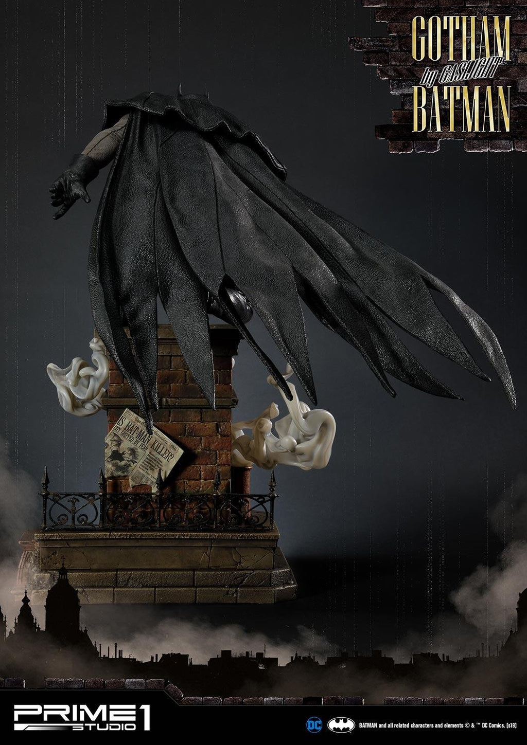 Estátua Batman Gotham By Gaslight 1/5 EX (Black Version) - Batman: Arkham Origins - Concept Masterline - Prime 1