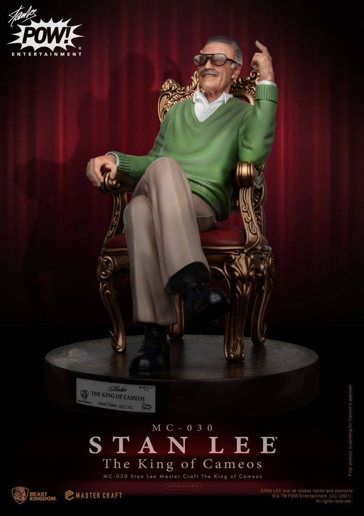 Estátua Stan Lee - The King of Cameos - Master Craft - Beast Kingdom