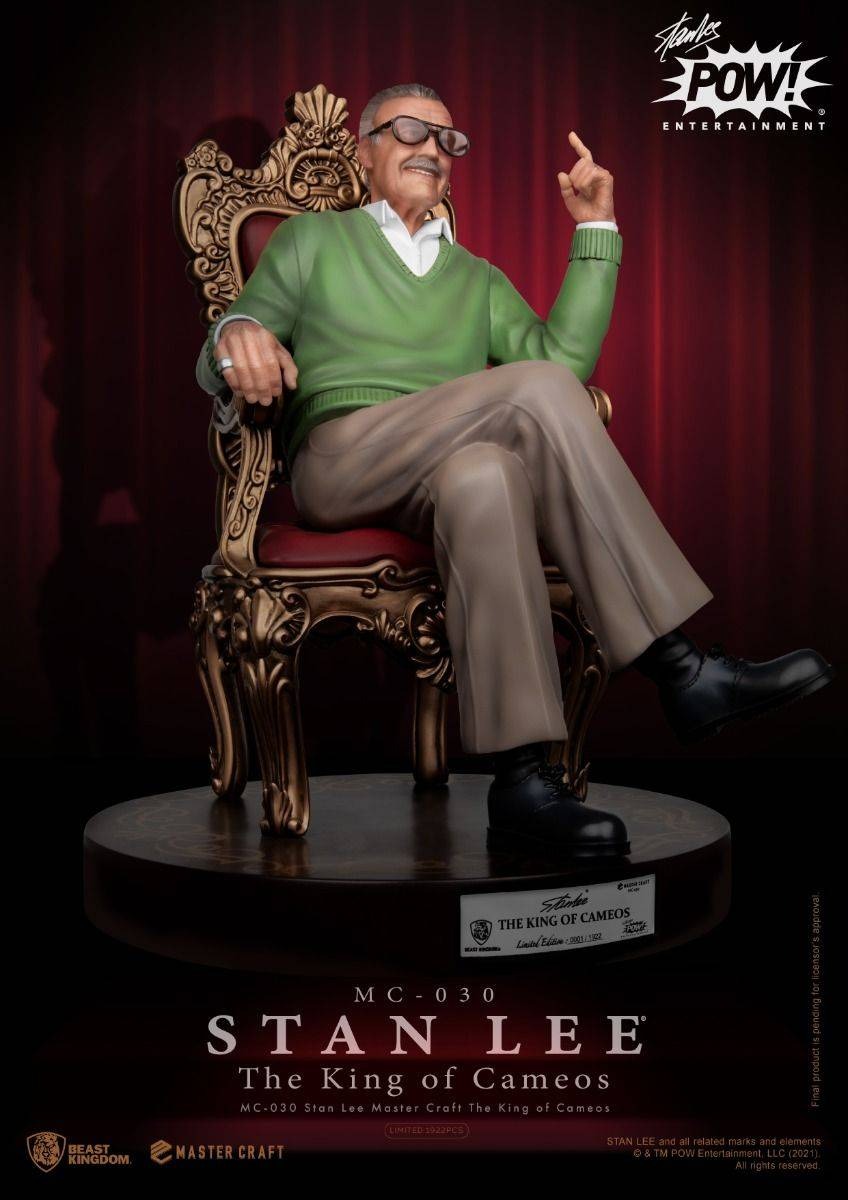 Estátua Stan Lee - The King of Cameos - Master Craft - Beast Kingdom