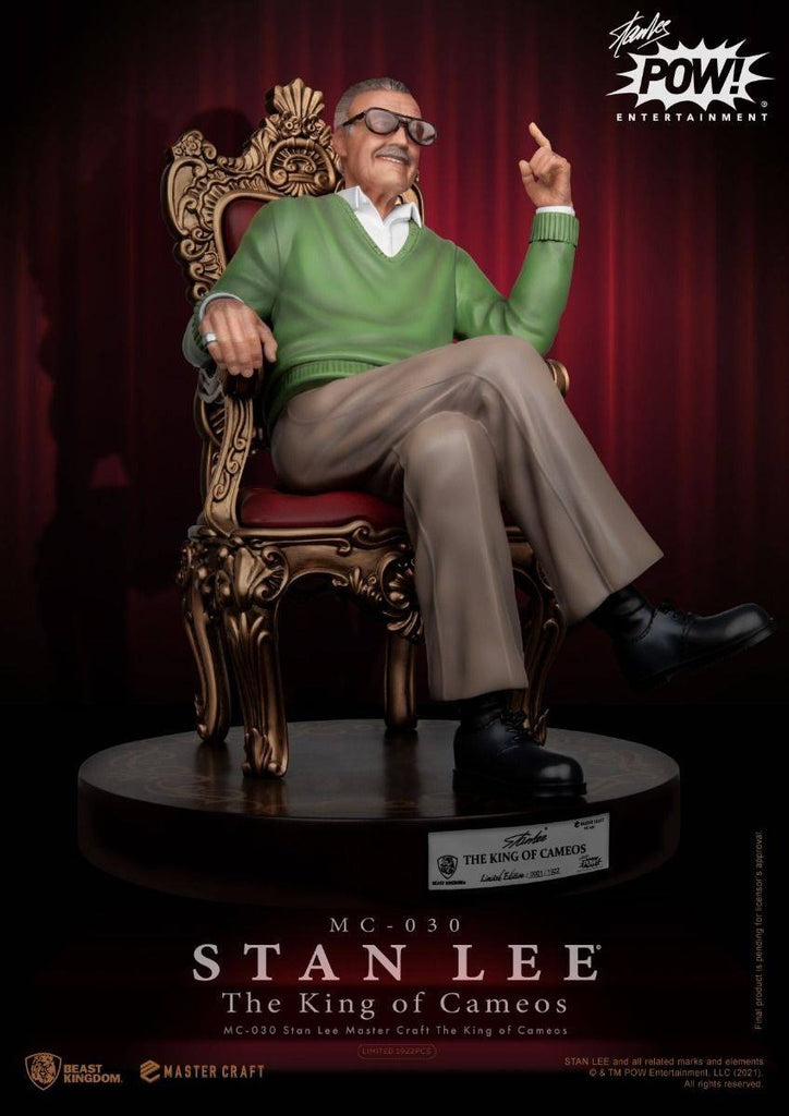 Estátua Stan Lee - The King of Cameos - Master Craft - Beast Kingdom