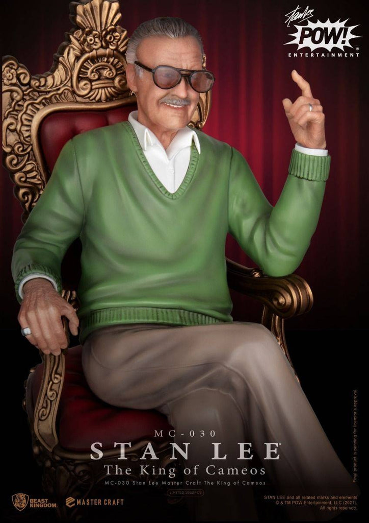 Estátua Stan Lee - The King of Cameos - Master Craft - Beast Kingdom