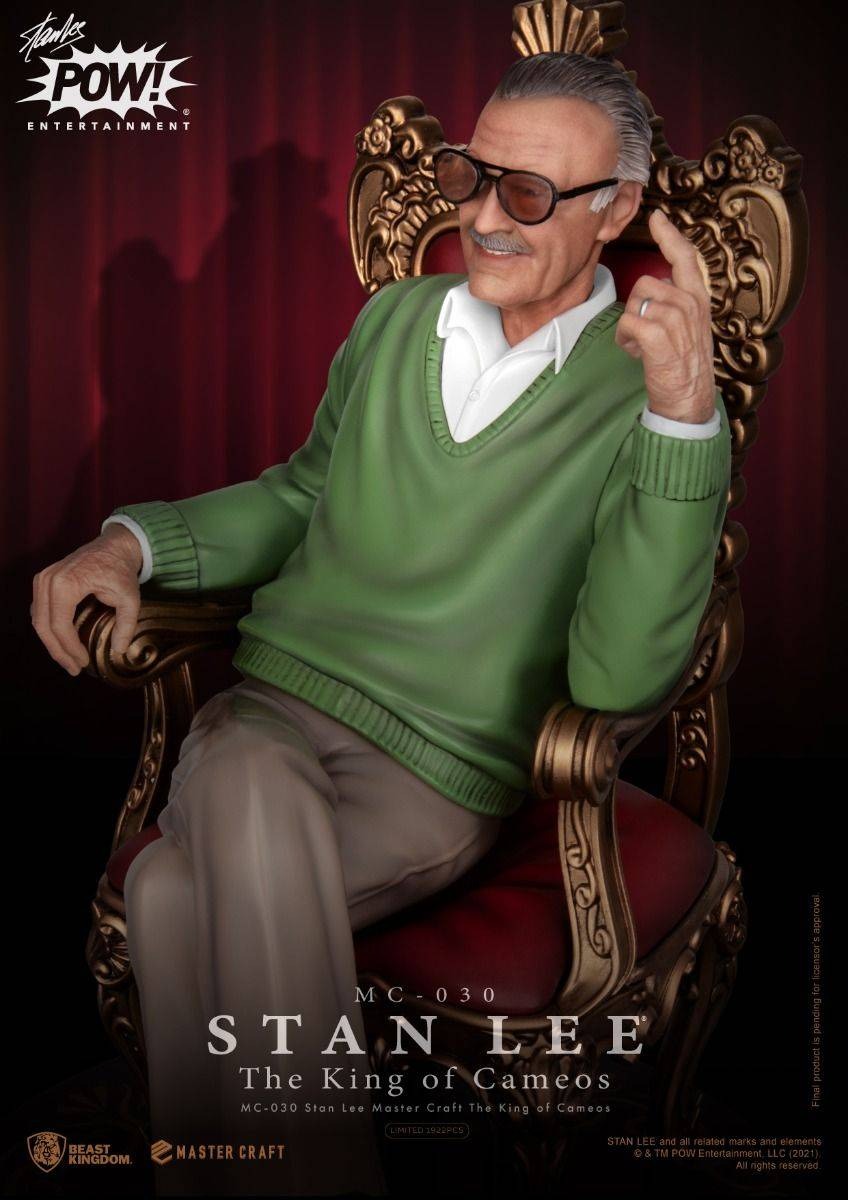 Estátua Stan Lee - The King of Cameos - Master Craft - Beast Kingdom