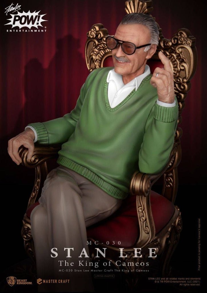 Estátua Stan Lee - The King of Cameos - Master Craft - Beast Kingdom