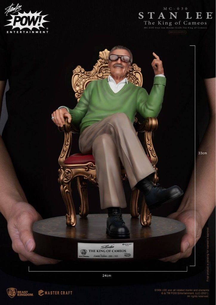 Estátua Stan Lee - The King of Cameos - Master Craft - Beast Kingdom
