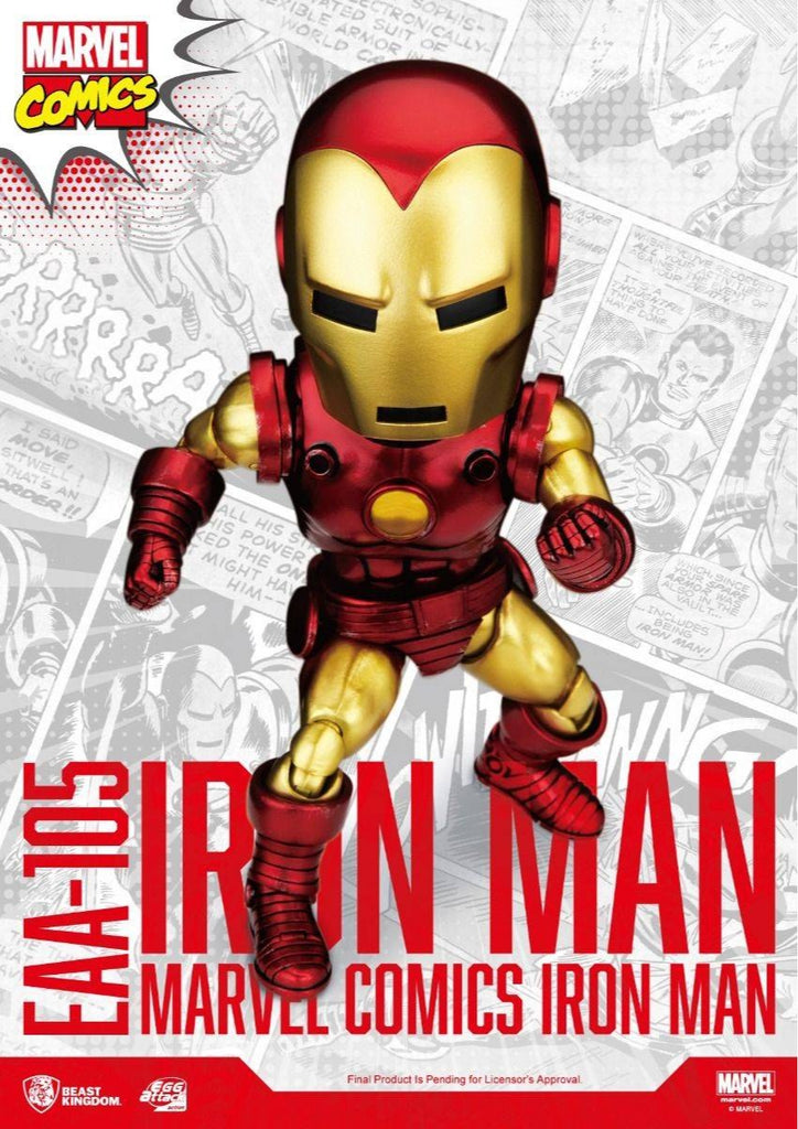 Figura Homem de Ferro Cassic Version - Marvel Comics - Egg Attack - Beast Kingdom
