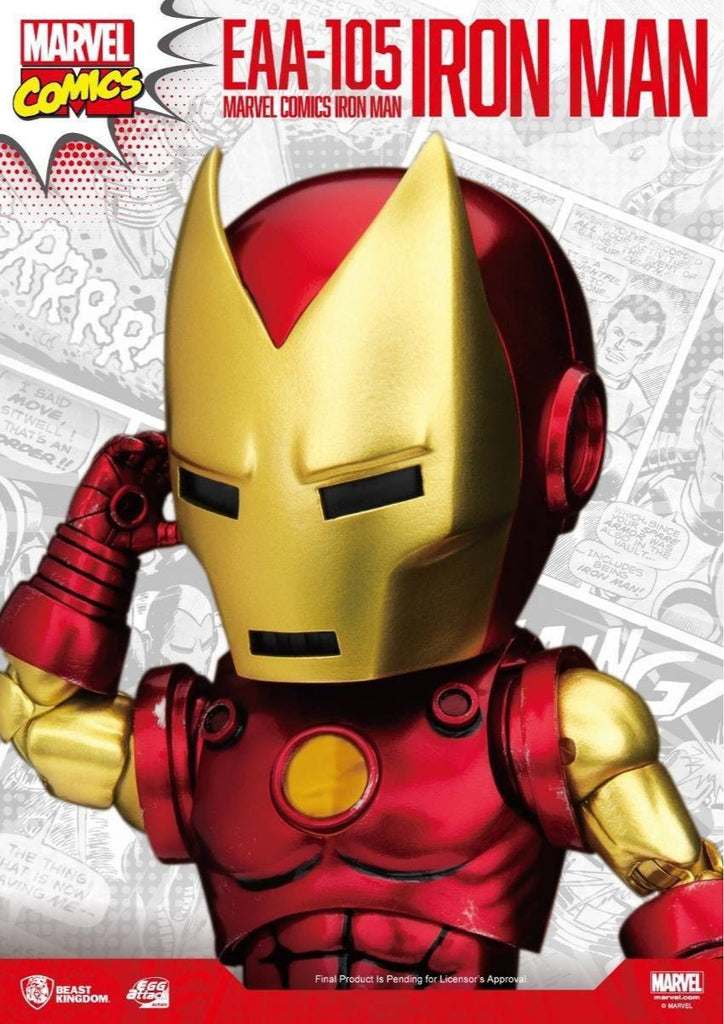 Figura Homem de Ferro Cassic Version - Marvel Comics - Egg Attack - Beast Kingdom