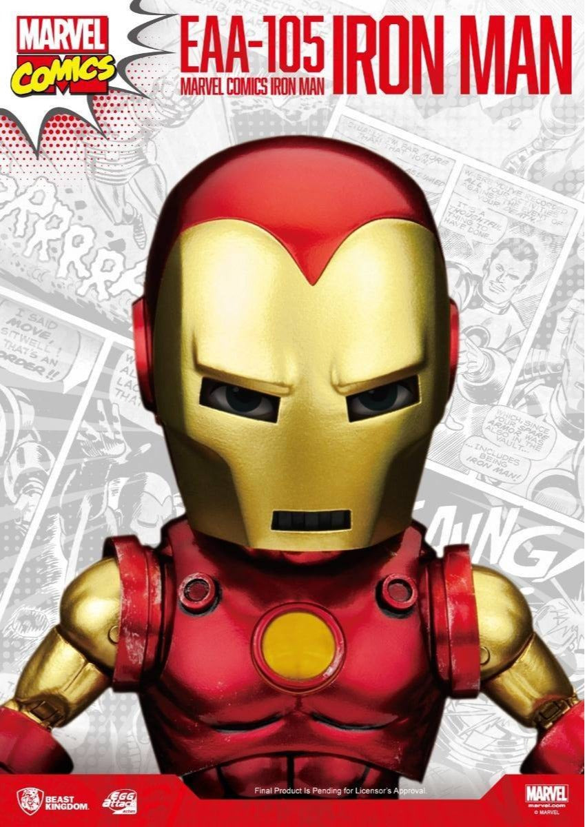 Figura Homem de Ferro Classic Version - Marvel Comics - Egg Attack - Beast Kingdom