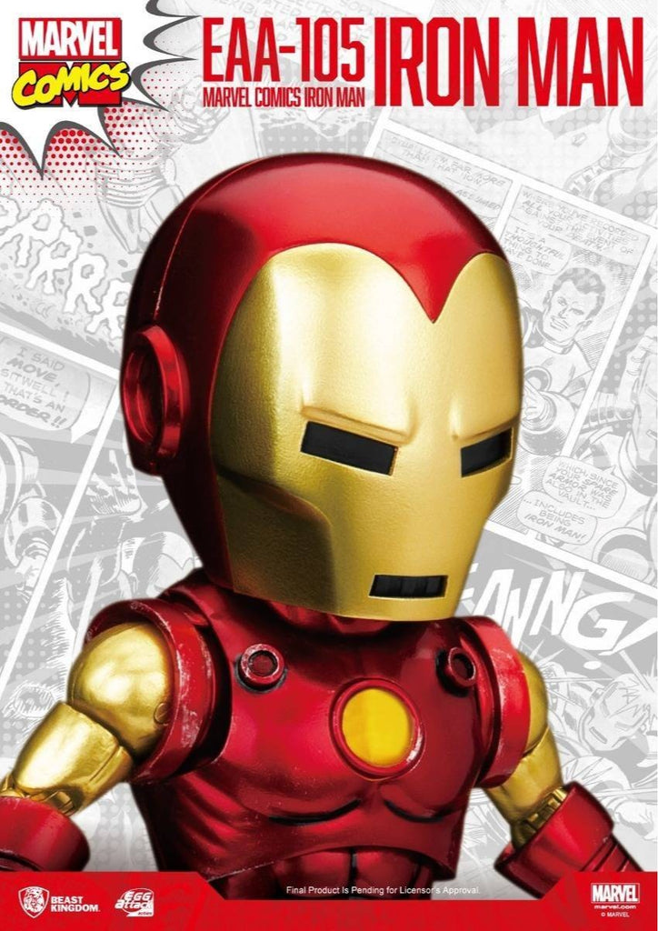 Figura Homem de Ferro Cassic Version - Marvel Comics - Egg Attack - Beast Kingdom