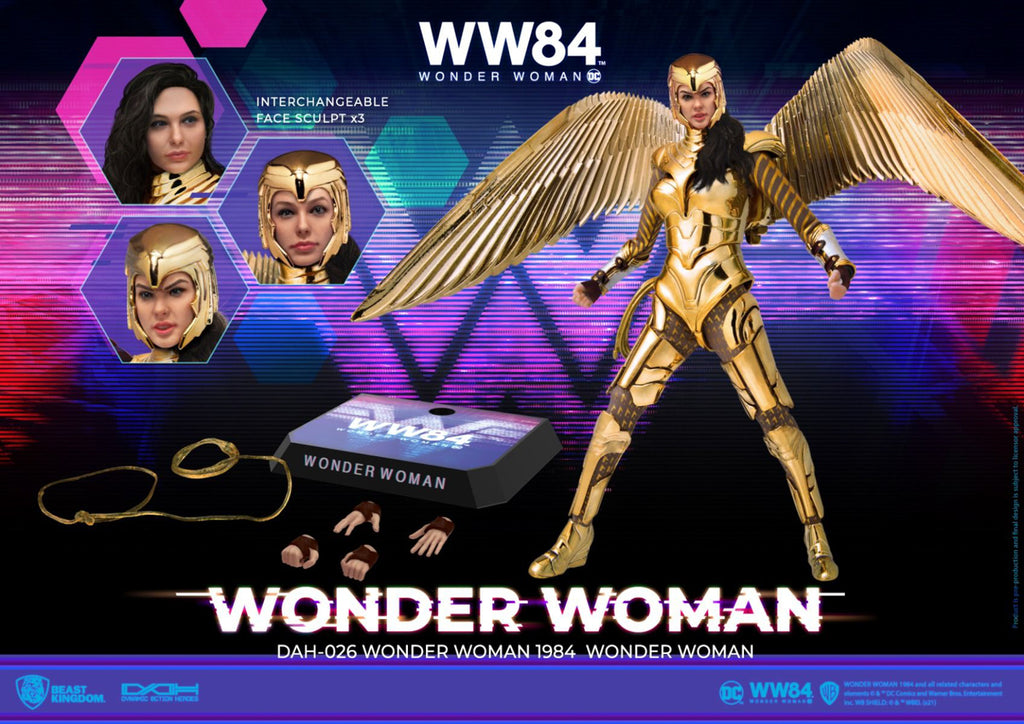 Figura Mulher Maravilha Golden Armor - Mulher Maravilha 1984 - Dynamic 8ction Heroes - Beast Kingdom