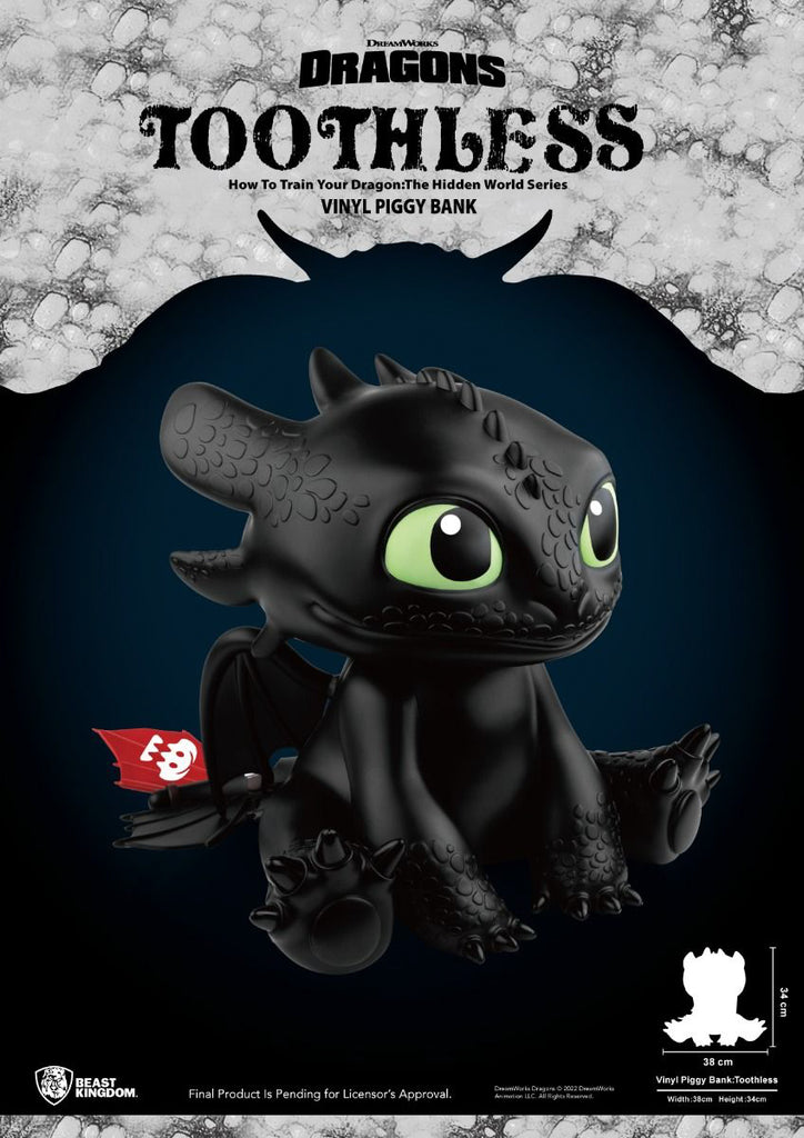 Estátua Banguela - Como Treinar seu Dragão - Vinyl Piggy Bank - Beast Kingdom