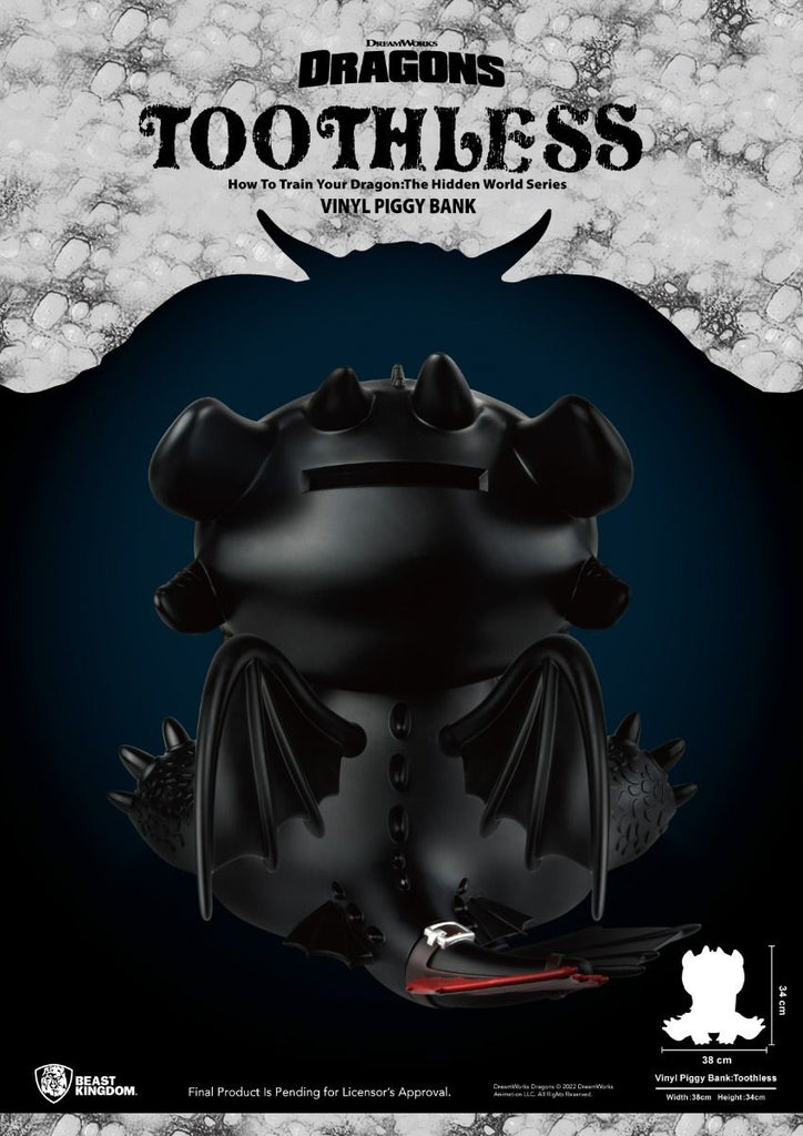 Estátua Banguela - Como Treinar seu Dragão - Vinyl Piggy Bank - Beast Kingdom