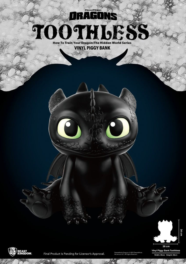 Estátua Banguela - Como Treinar seu Dragão - Vinyl Piggy Bank - Beast Kingdom