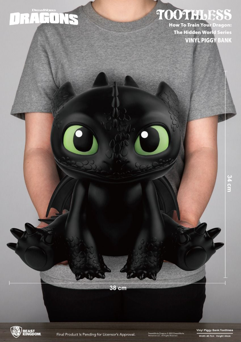 Estátua Banguela - Como Treinar seu Dragão - Vinyl Piggy Bank - Beast Kingdom