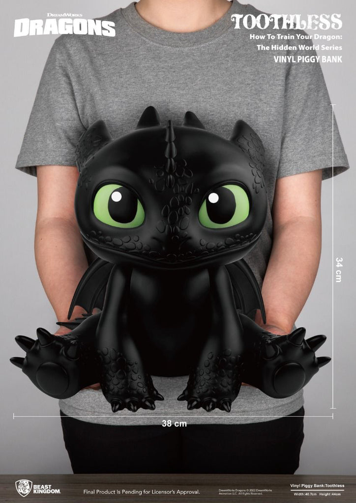 Estátua Banguela - Como Treinar seu Dragão - Vinyl Piggy Bank - Beast Kingdom