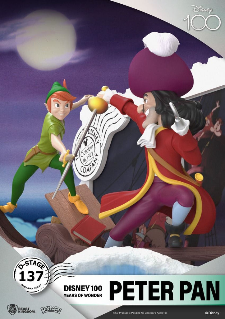 Estátua Peter Pan - Disney 100 Years - D-Stage - Beast Kingdom
