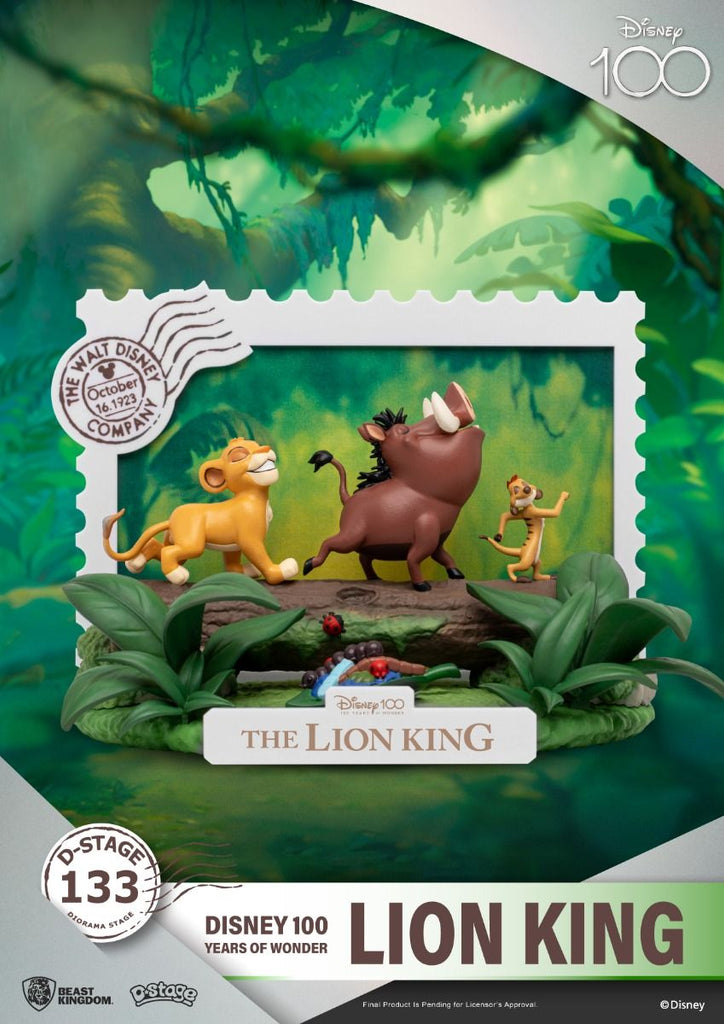 Estátua O Rei Leão - Disney 100 Years - D-Stage - Beast Kingdom