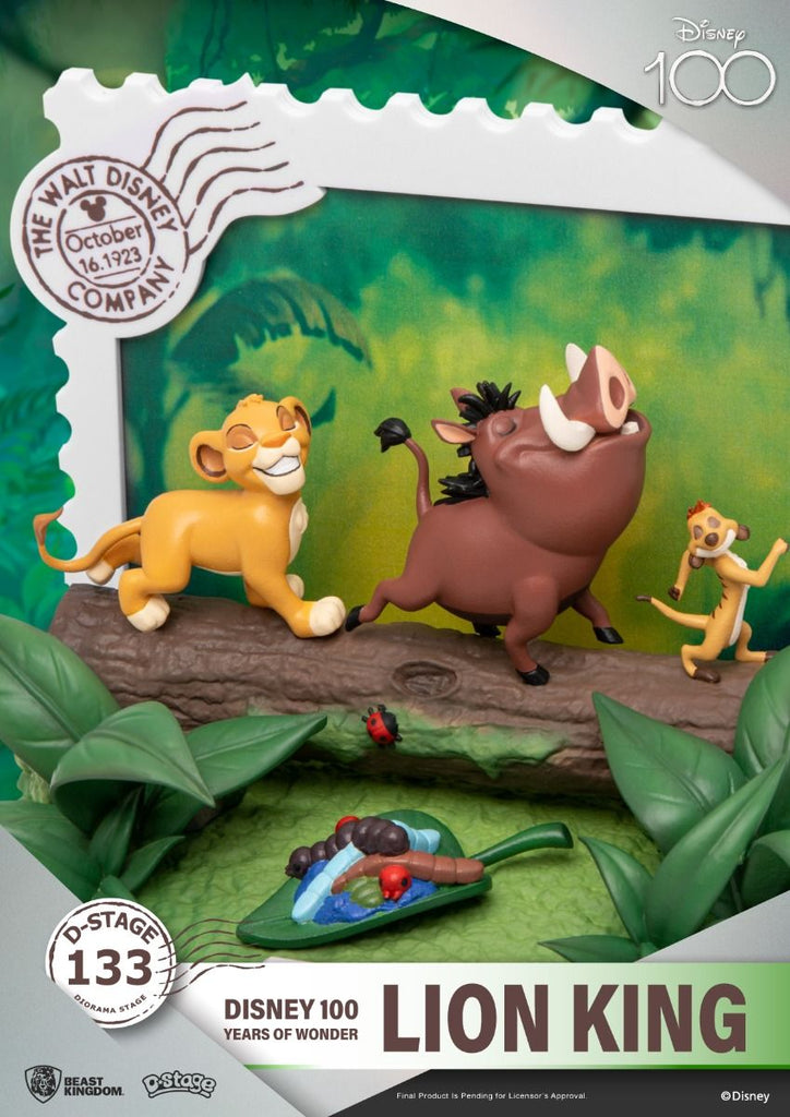 Estátua O Rei Leão - Disney 100 Years - D-Stage - Beast Kingdom