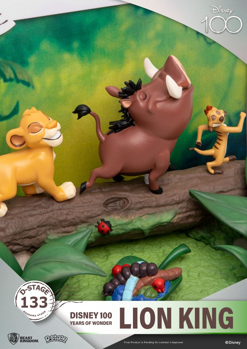 Estátua O Rei Leão - Disney 100 Years - D-Stage - Beast Kingdom
