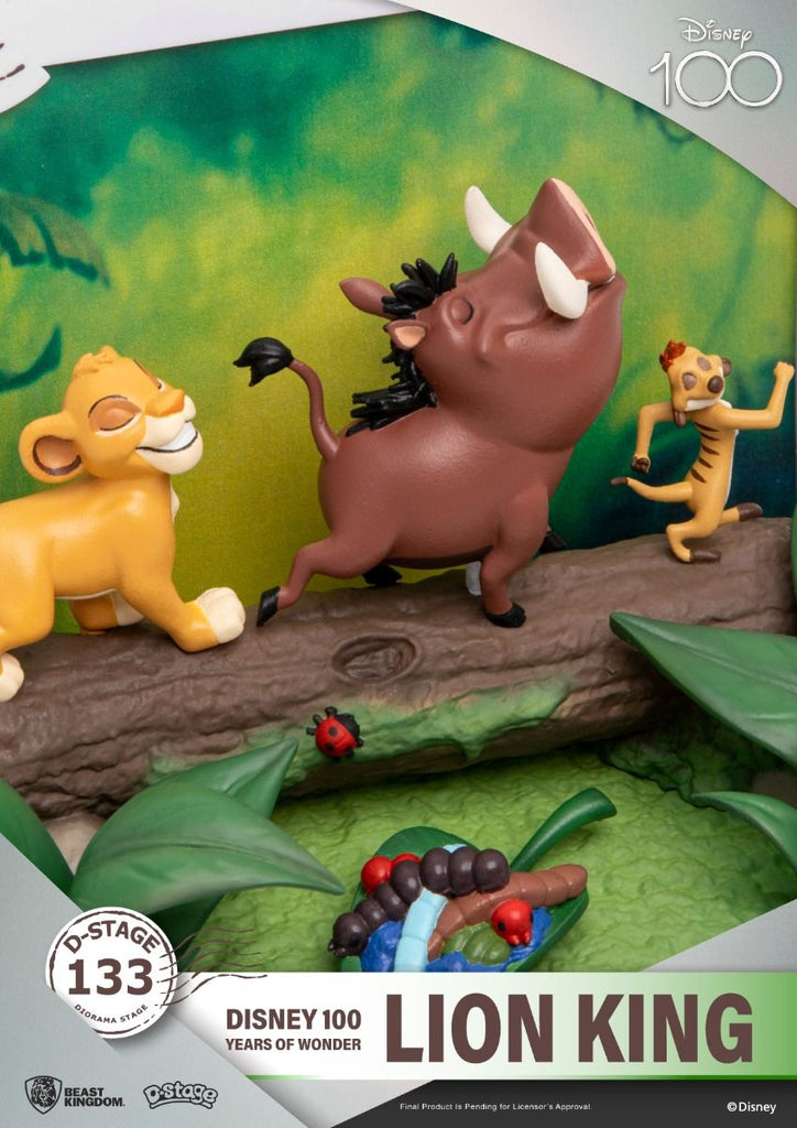 Estátua O Rei Leão - Disney 100 Years - D-Stage - Beast Kingdom
