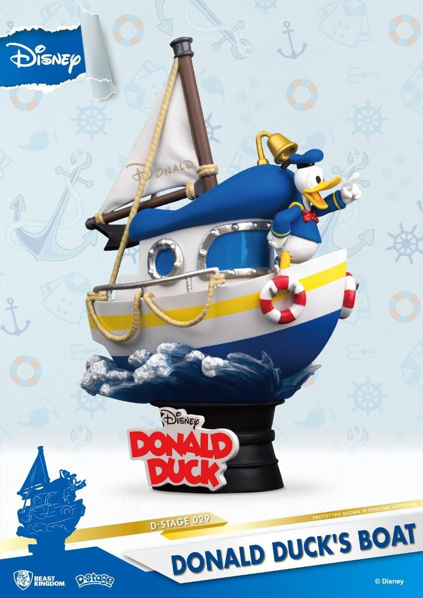 Estátua Barco Pato Donald - Disney - D-Stage - Beast Kingdom