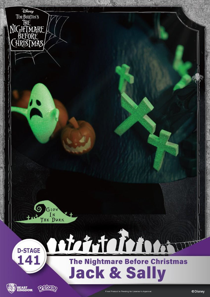 Estátua Jack & Sally - The Nightmare Before Christmas - D Stage - Beast Kingdom