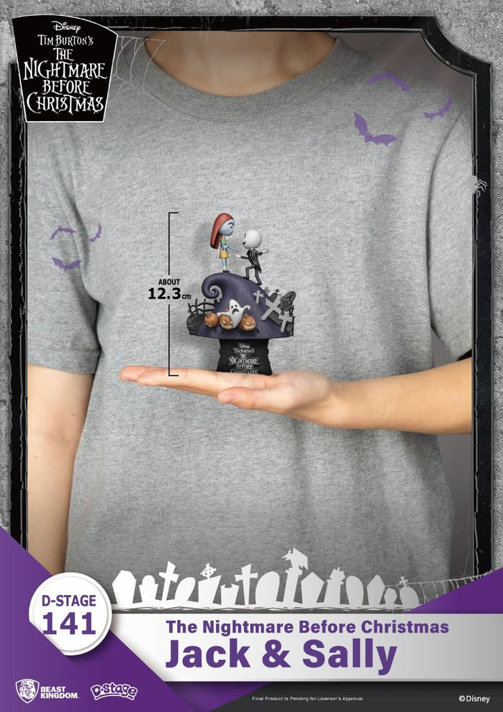 Estátua Jack & Sally - The Nightmare Before Christmas - D Stage - Beast Kingdom
