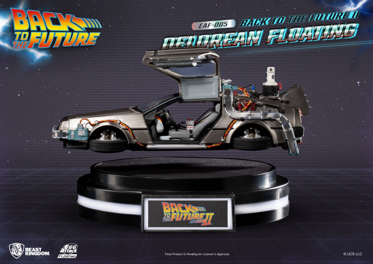 ミニカー BACK TO THE FUTURE II DELOREAN FLOATING Figura DeLorean Floating - Back to the Future II - Egg Attack