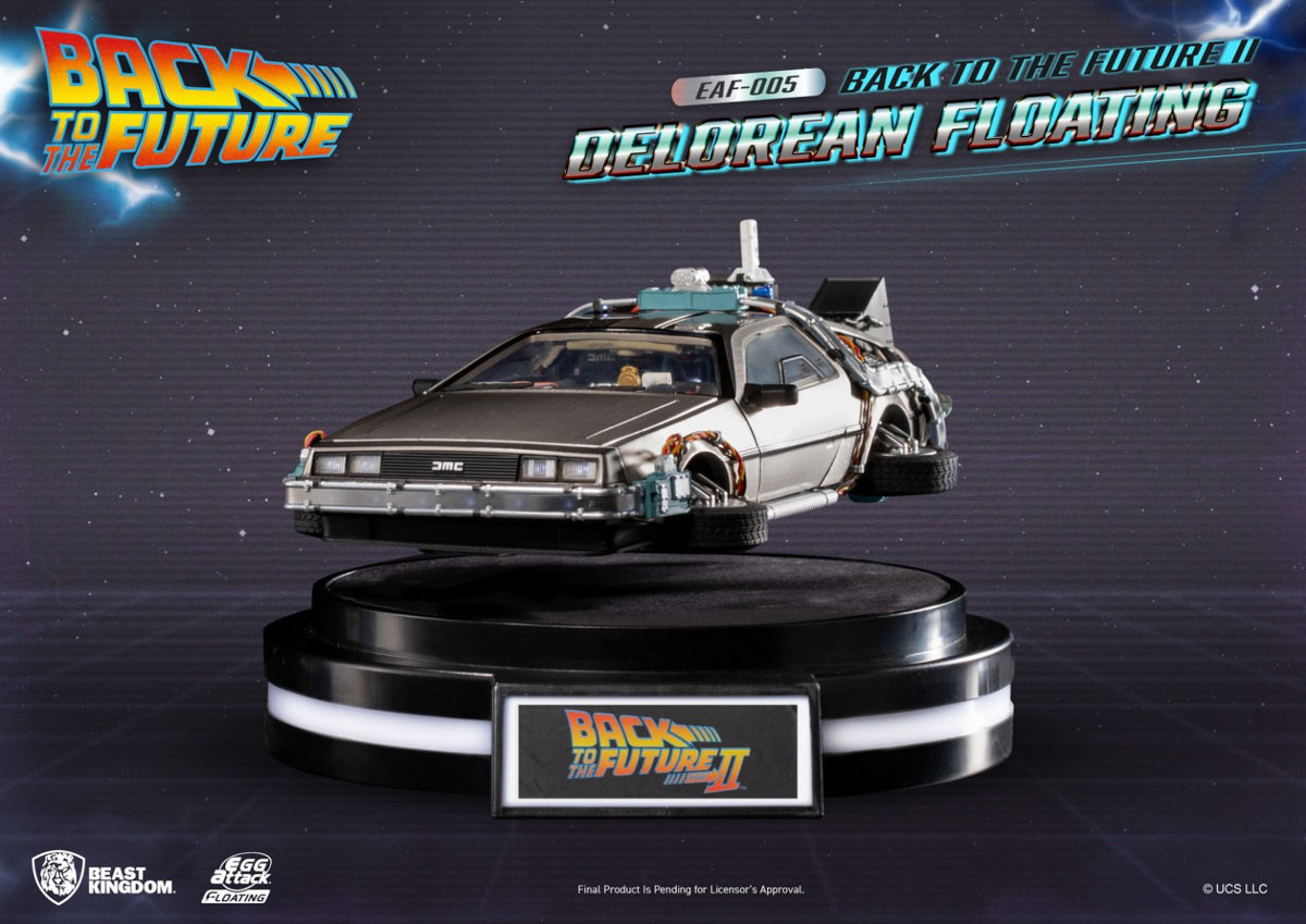 ミニカー BACK TO THE FUTURE II DELOREAN FLOATING Figura DeLorean Floating - Back to the Future II - Egg Attack