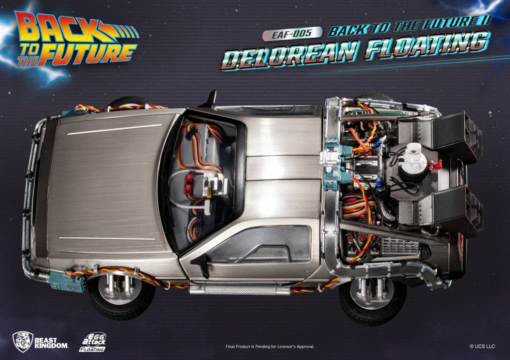 Figura DeLorean Floating - Back to the Future II - Egg Attack - Beast Kingdom