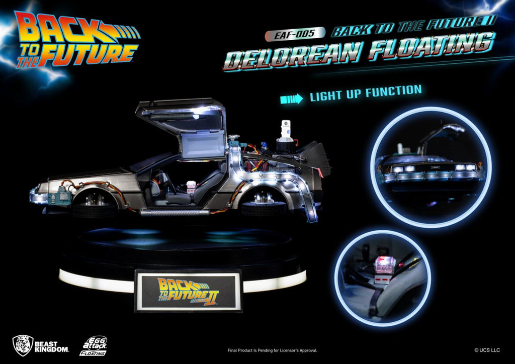 Figura DeLorean Floating - Back to the Future II - Egg Attack - Beast Kingdom