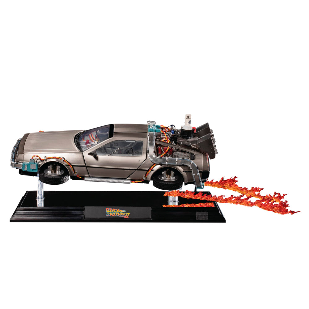 ミニカー BACK TO THE FUTURE II DELOREAN FLOATING Figura DeLorean Floating Deluxe Version - Back to the Future II