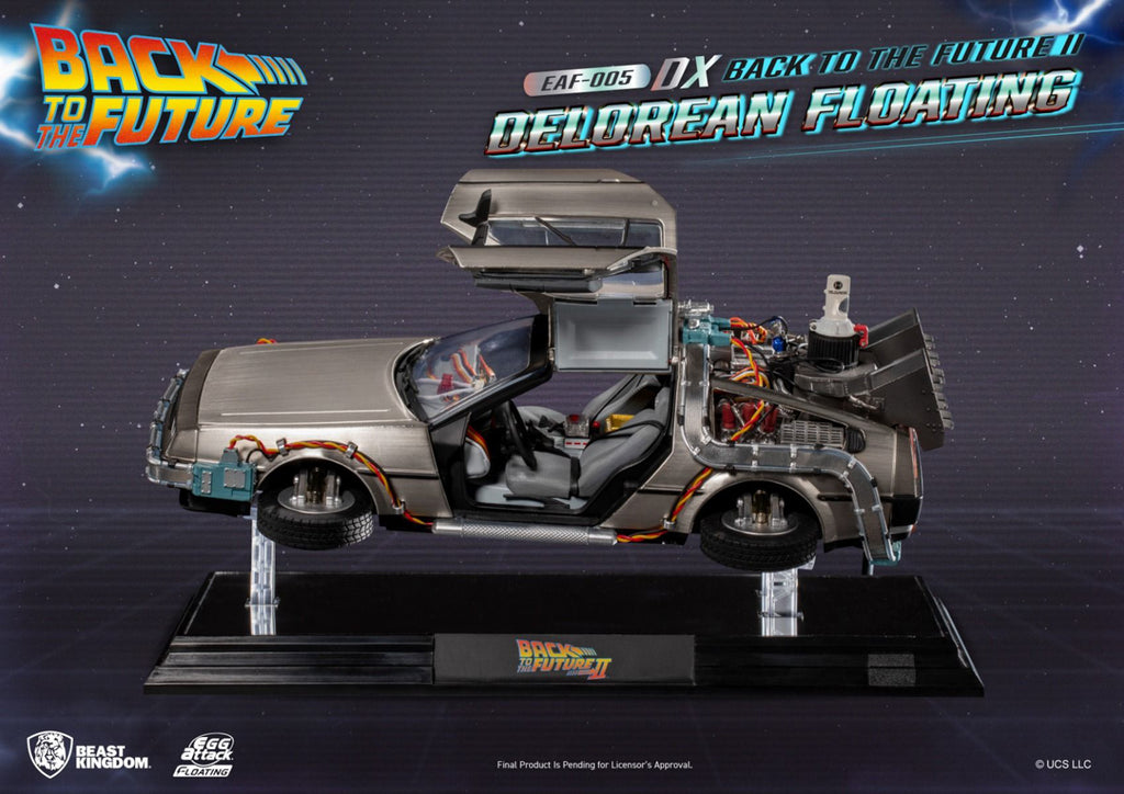Figura DeLorean Floating Deluxe Version - Back to the Future II - Egg Attack - Beast Kingdom