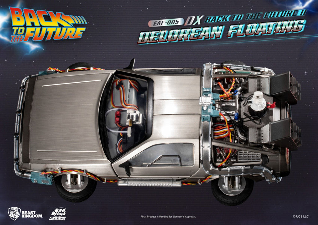 Figura DeLorean Floating Deluxe Version - Back to the Future II - Egg Attack - Beast Kingdom
