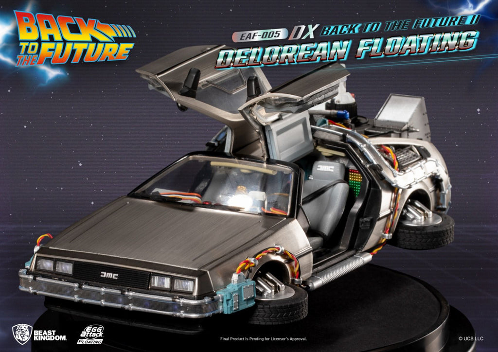 Figura DeLorean Floating Deluxe Version - Back to the Future II - Egg Attack - Beast Kingdom