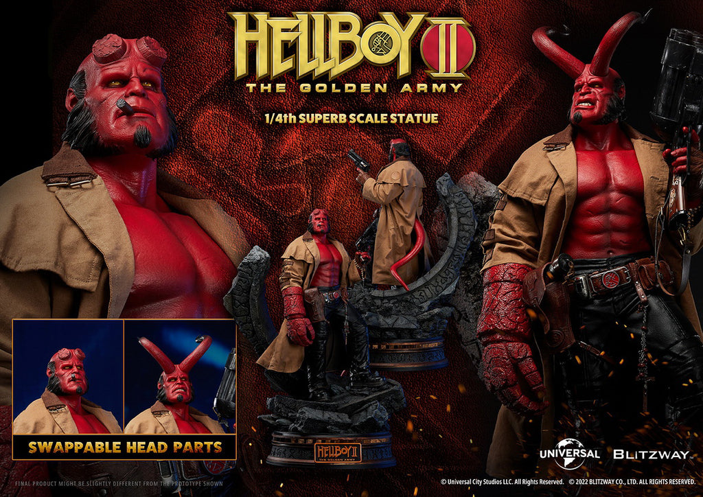 Estátua HellBoy - HellBoy II Golden Army - 1/4 Scale - Blitzway