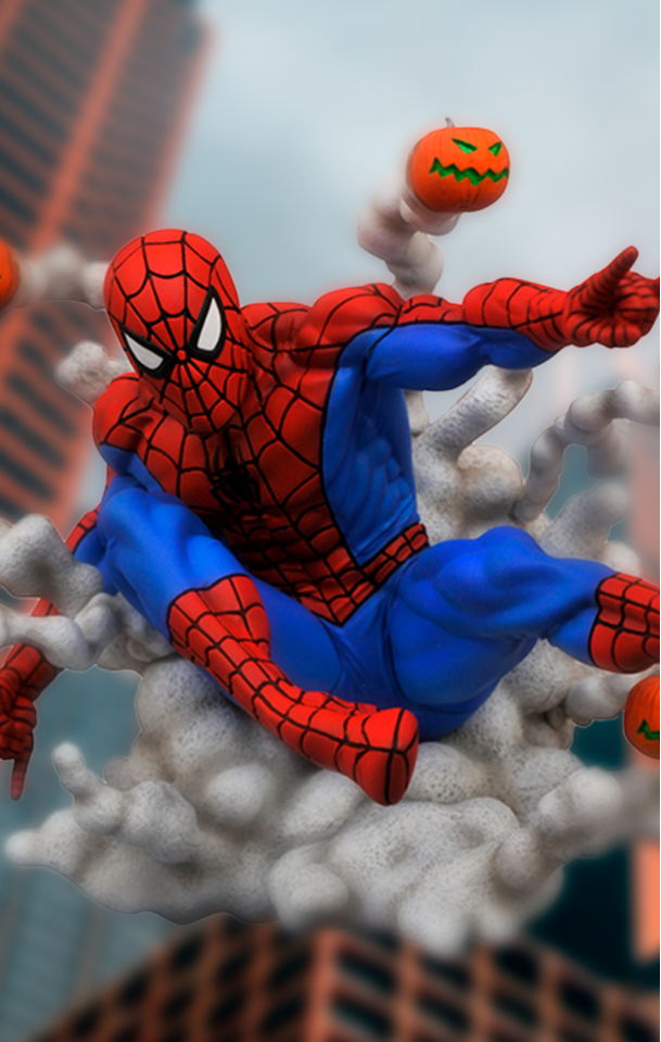 Estátua Pumpkin Bomb Spider-Man - Marvel Comics - Marvel Gallery