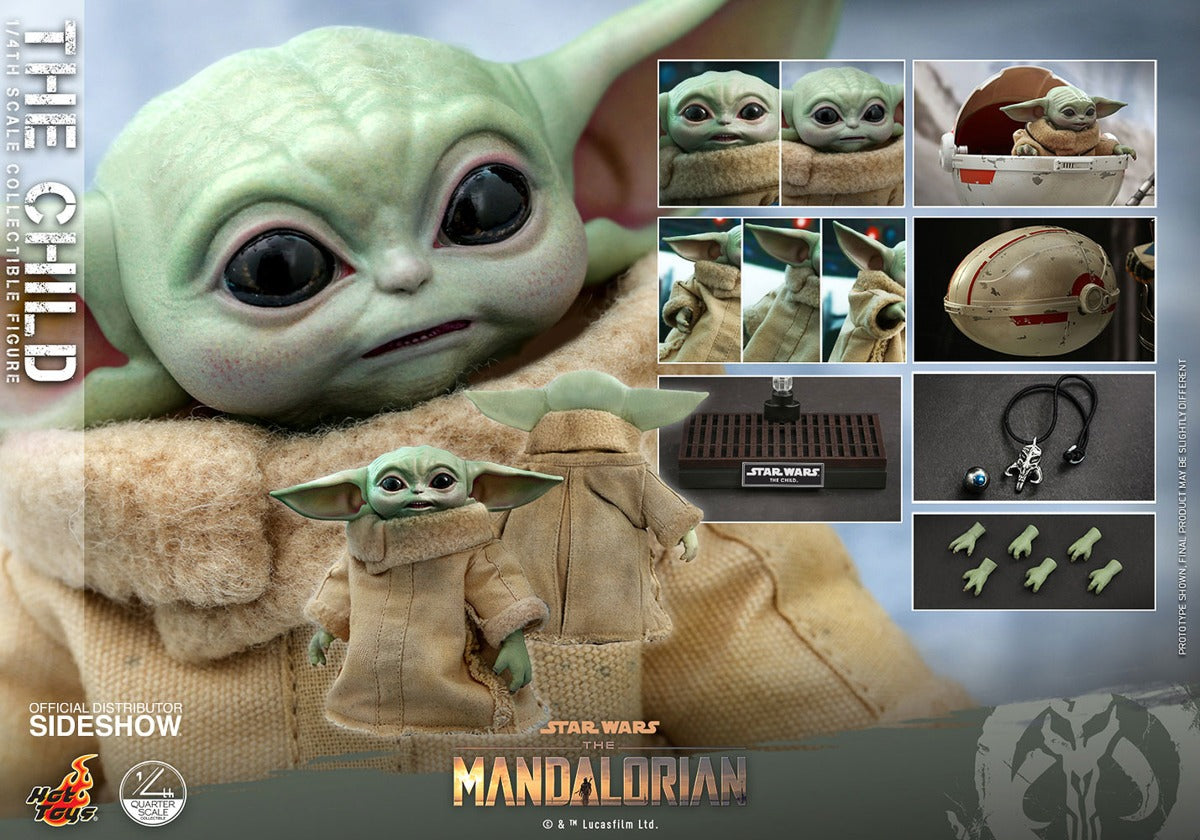 The Child (Grogu) Figure 3体セット Figura The Child - Star Wars: The Mandalorian - 1/4 Figure - Hot