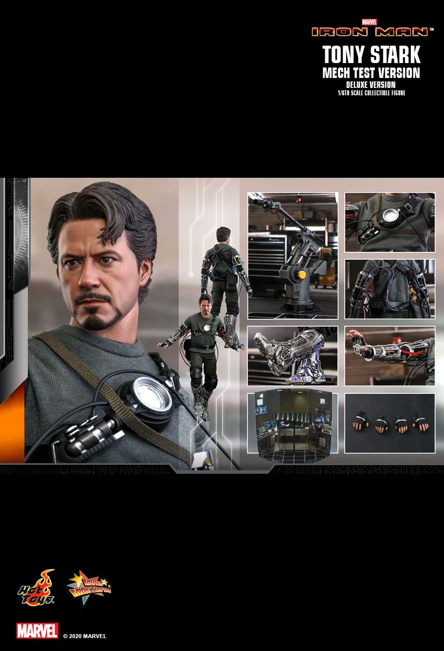Figura Tony Stark Mech Test Version Deluxe - Marvel - Sixth Scale - Hot Toys