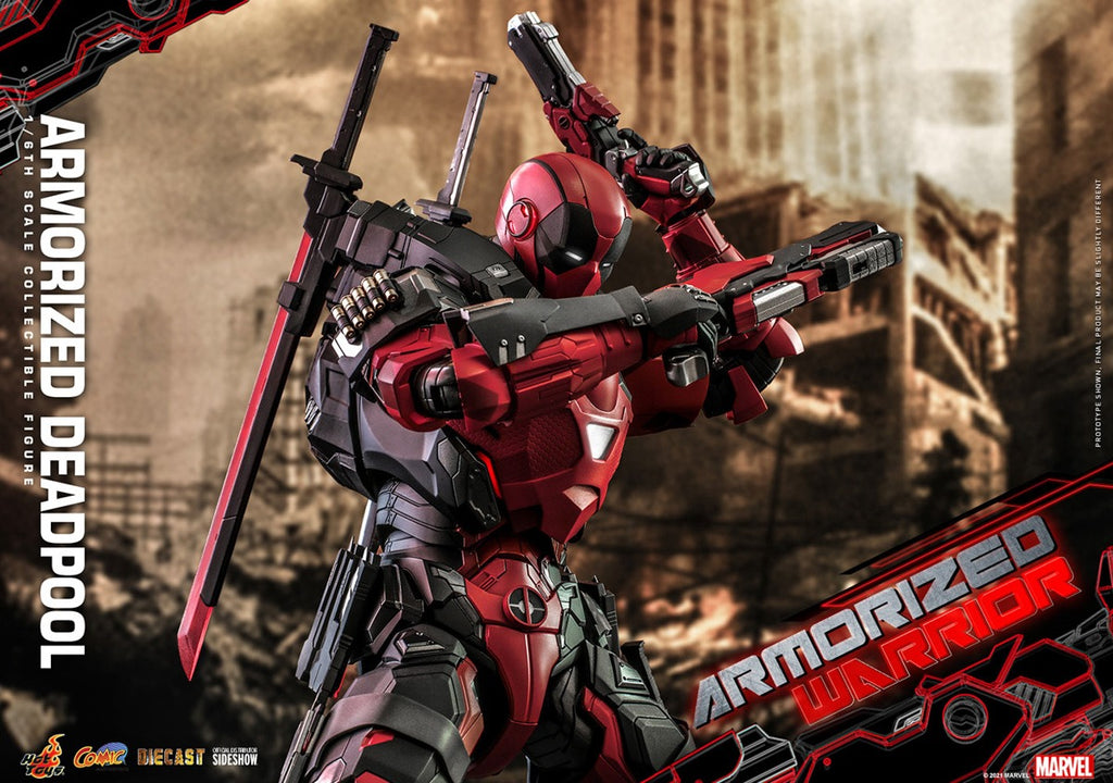 Figura Armorized Deadpool Diecast - Marvel - Sixth Scale - Hot Toys