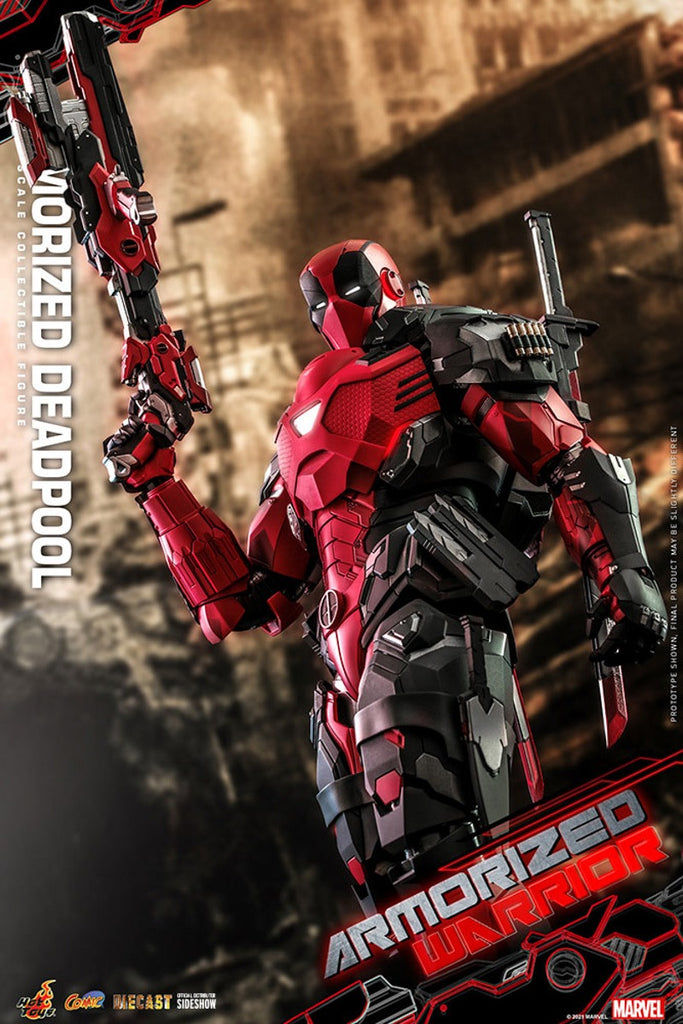Figura Armorized Deadpool Diecast - Marvel - Sixth Scale - Hot Toys