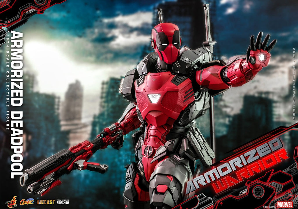 Figura Armorized Deadpool Diecast - Marvel - Sixth Scale - Hot Toys