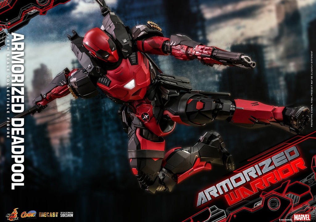 Figura Armorized Deadpool Diecast - Marvel - Sixth Scale - Hot Toys