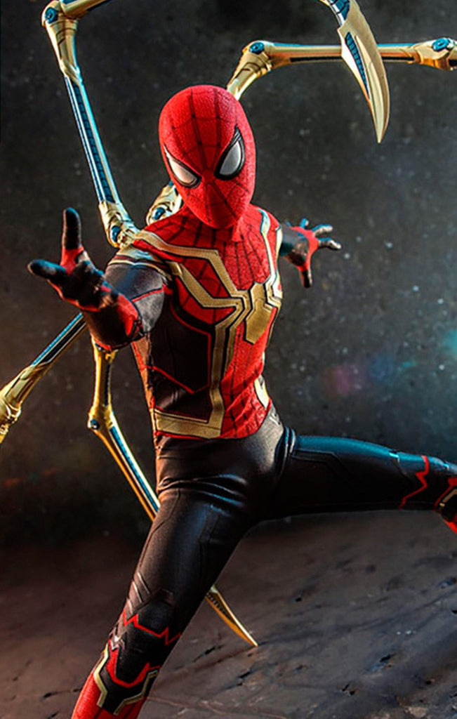 Figura Homem Aranha Integrated Suit - Homem Aranha Sem Volta para Casa - Sixth Scale - Hot Toys