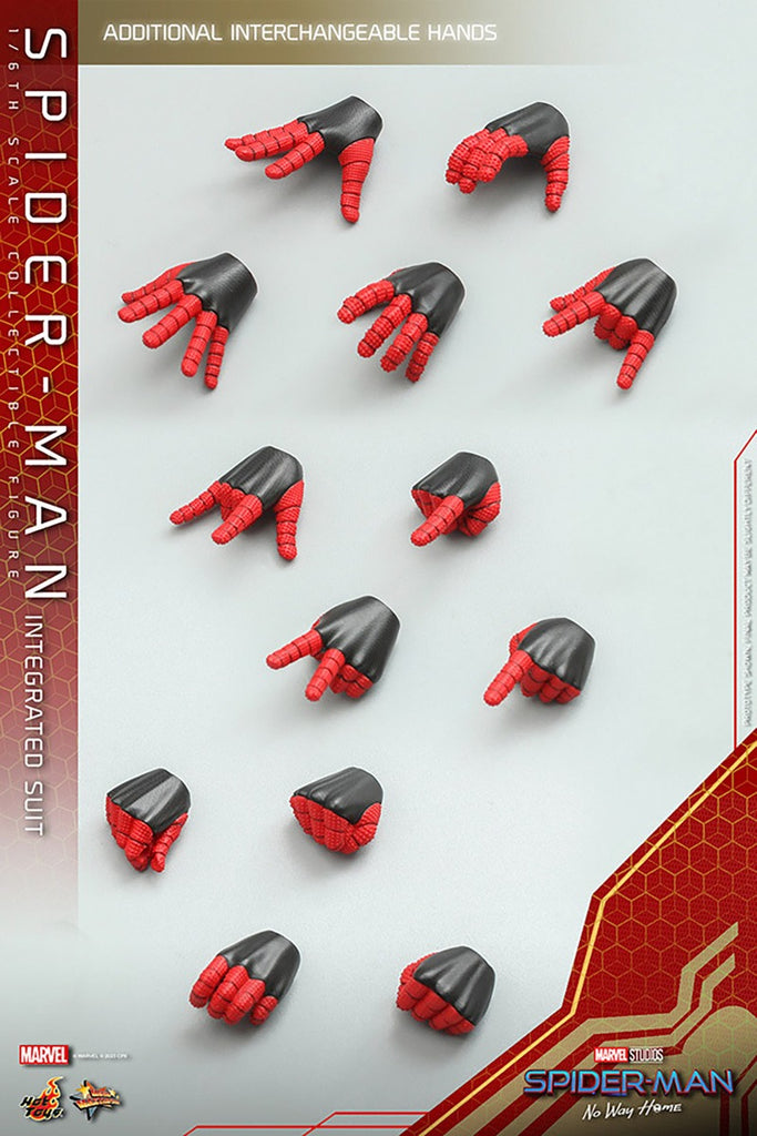 Figura Homem Aranha Integrated Suit - Homem Aranha Sem Volta para Casa - Sixth Scale - Hot Toys