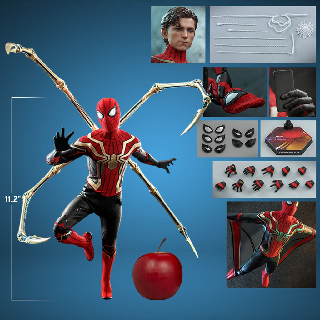 Figura Homem Aranha Integrated Suit - Homem Aranha Sem Volta para Casa - Sixth Scale - Hot Toys