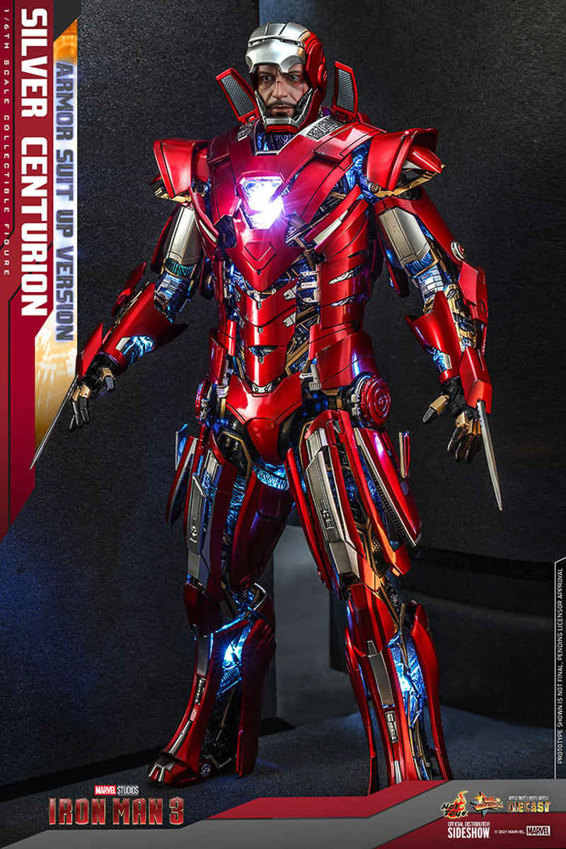 TITAN Centurion パワースーツ　サイズ50 （赤6） Figura Silver Centurion Suit Up Version - Marvel - Sixth Scale