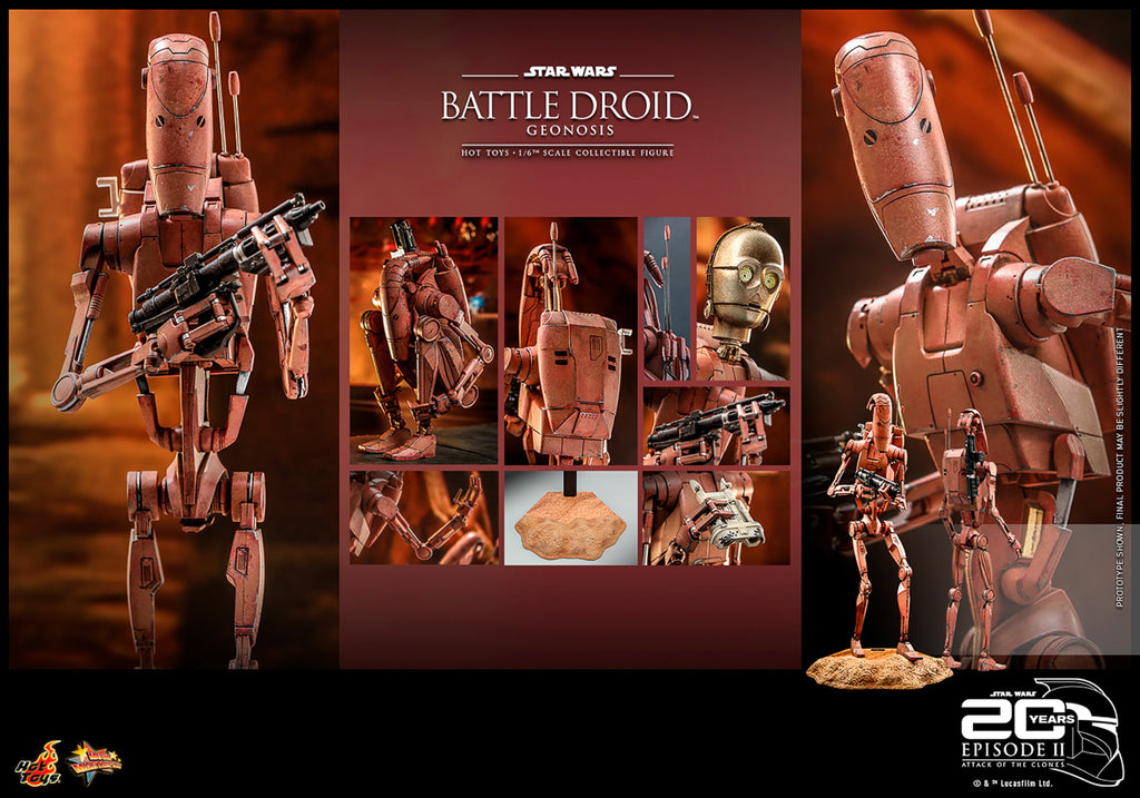 Figura Battle Droid Geonosis - Star Wars - Sixth Scale - Hot Toys