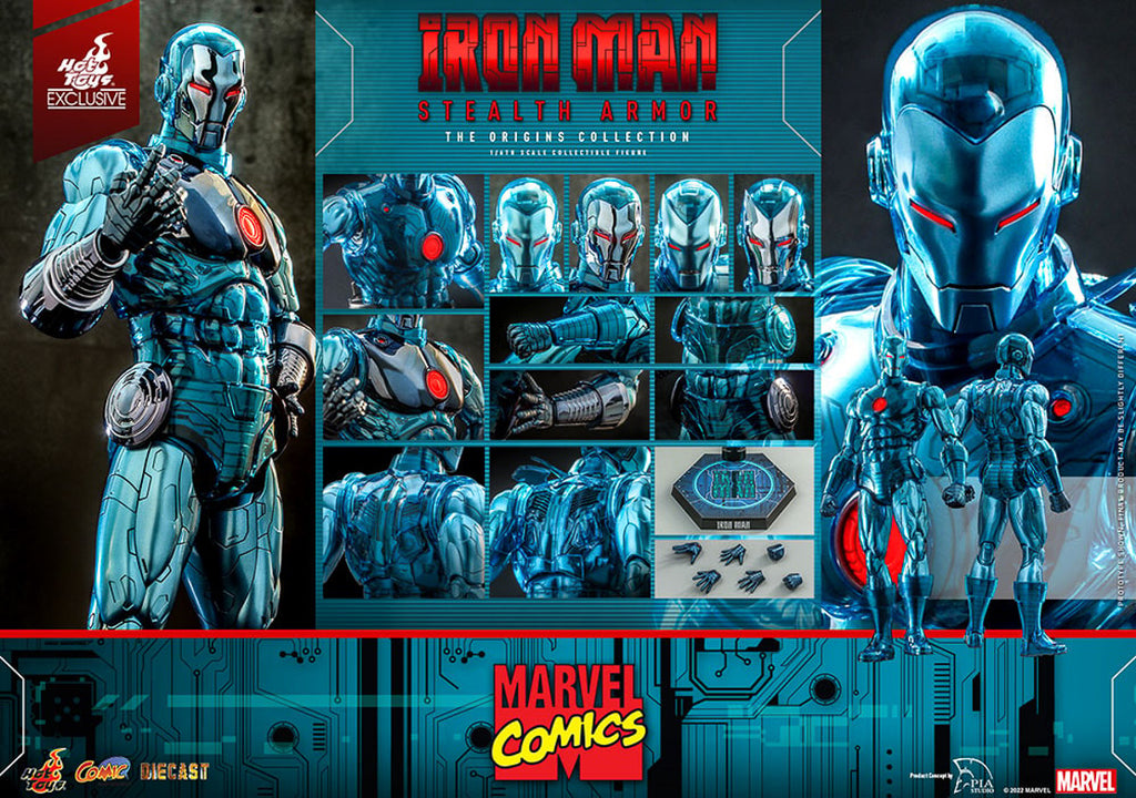Figura Homem de Ferro Stealth Armor - Marvel - Sixth Scale - Hot Toys