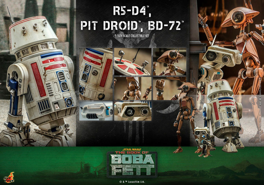 R5-D4 Pit Droid and BD-72 - Star Wars - Sixth Scale - Hot Toys