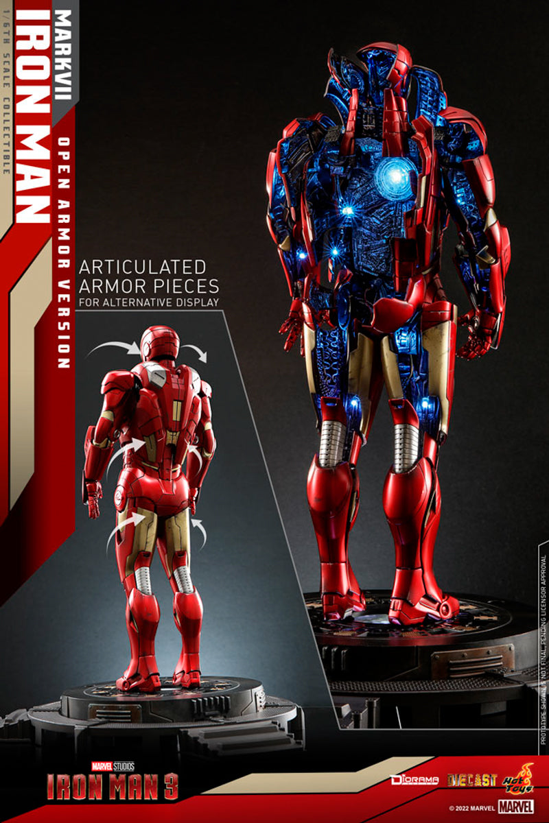 Figura Iron Man Mark VII Open Armor Version - Marvel - Sixth Scale - Hot Toys